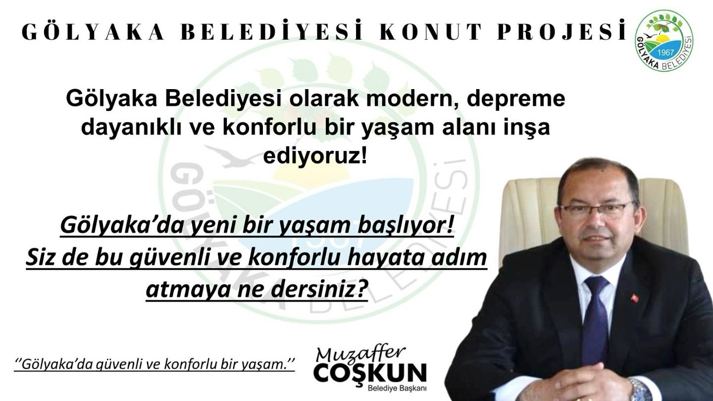 Gölyaka’da hayata geçecek konut projemiz için ön başvurular başlıyor 