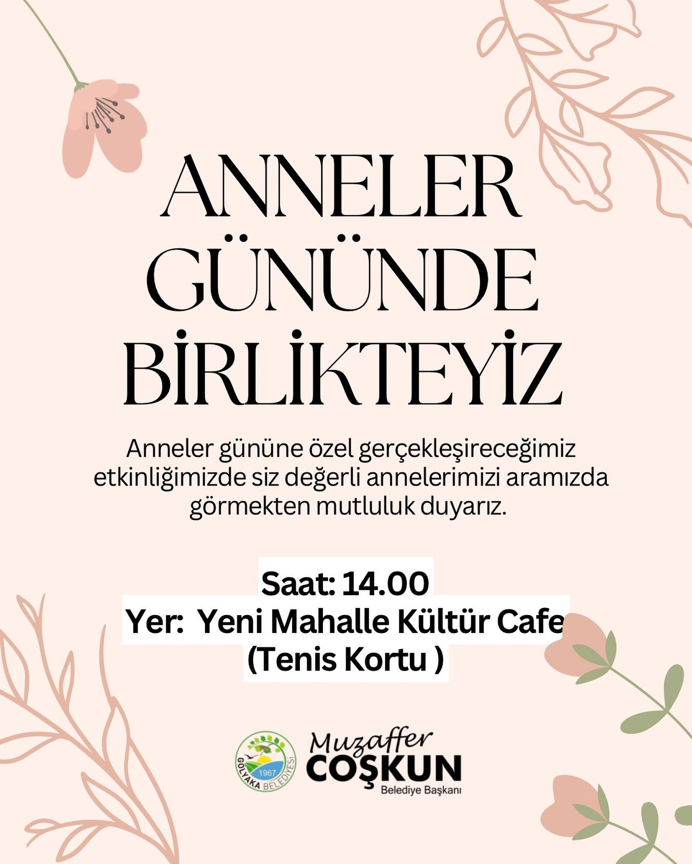 Tüm annelerimiz davetlidir